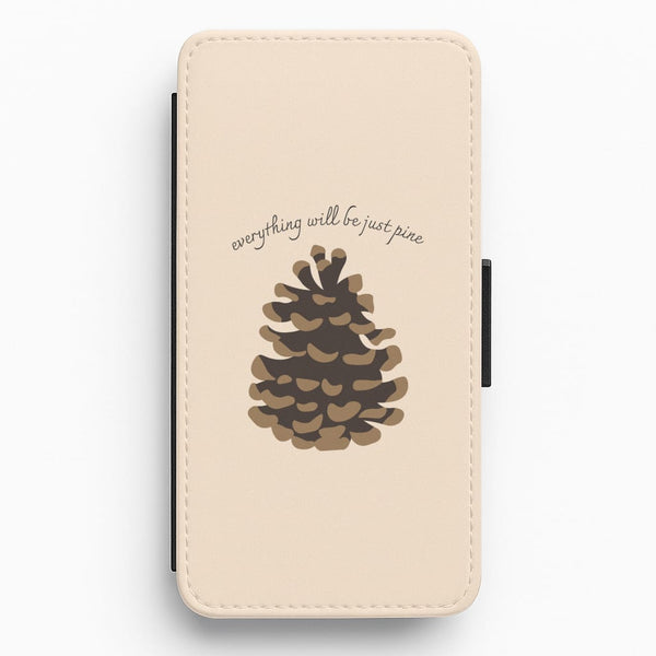 Everything Will Be Just Pine - Autumn Flip / Wallet Phone Case