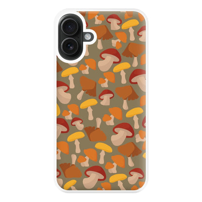 Mushroom Pattern - Autumn  Phone Case for iPhone 16 Plus