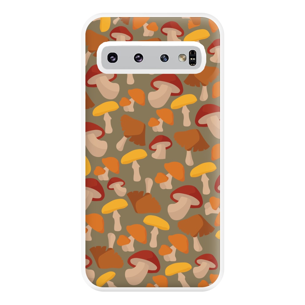 Mushroom Pattern - Autumn  Phone Case for Galaxy S10 Plus