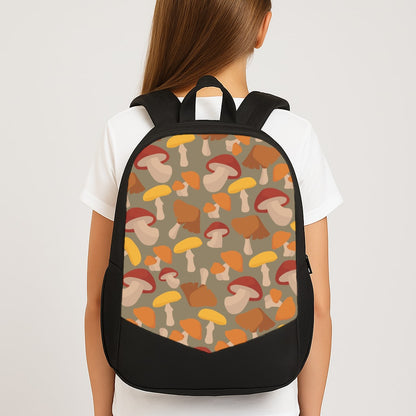 Mushroom Pattern - Autumn  Large School Bag