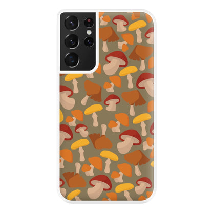 Mushroom Pattern - Autumn  Phone Case for Galaxy S21 Ultra