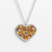 Mushroom Pattern - Autumn  Necklace 3
