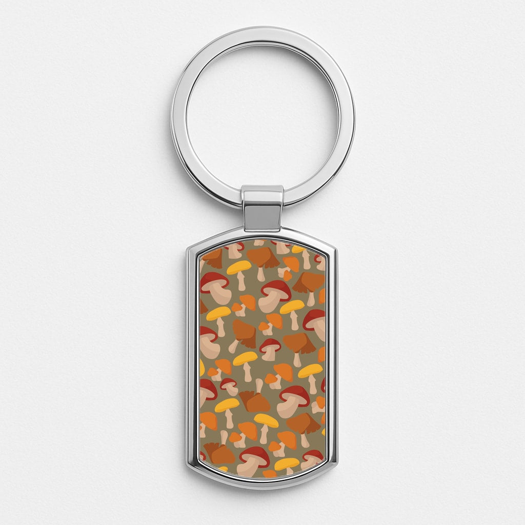 Mushroom Pattern - Autumn  Luxury Keyring