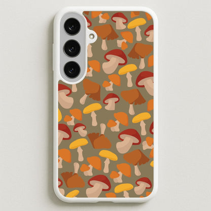 Mushroom Pattern - Autumn Phone Case for Galaxy S25FE