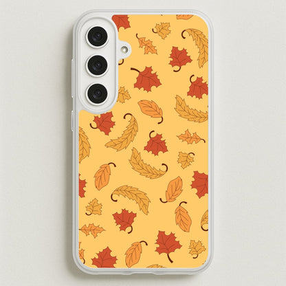 Leaves Assortment Pattern Phone Case for Galaxy S25FE