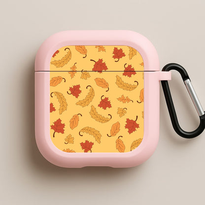 Leaves Assortment Pattern Pink AirPods Case