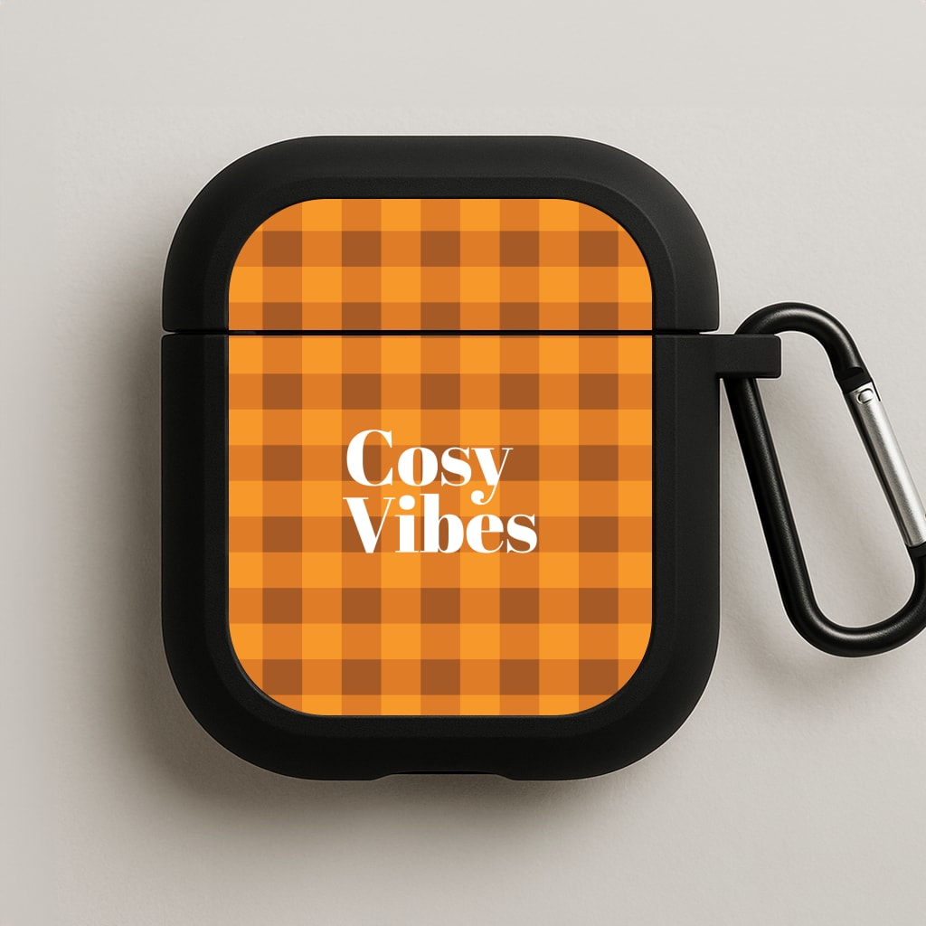 Checkered Cosy Vibes AirPods Case