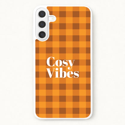 Checkered Cosy Vibes Phone Case for Galaxy A57