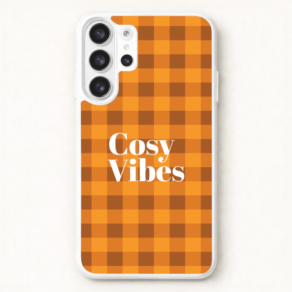 Checkered Cosy Vibes Phone Case for Galaxy S26 Ultra