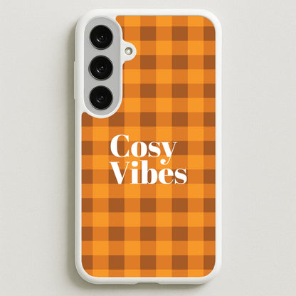 Checkered Cosy Vibes Phone Case for Galaxy S25FE