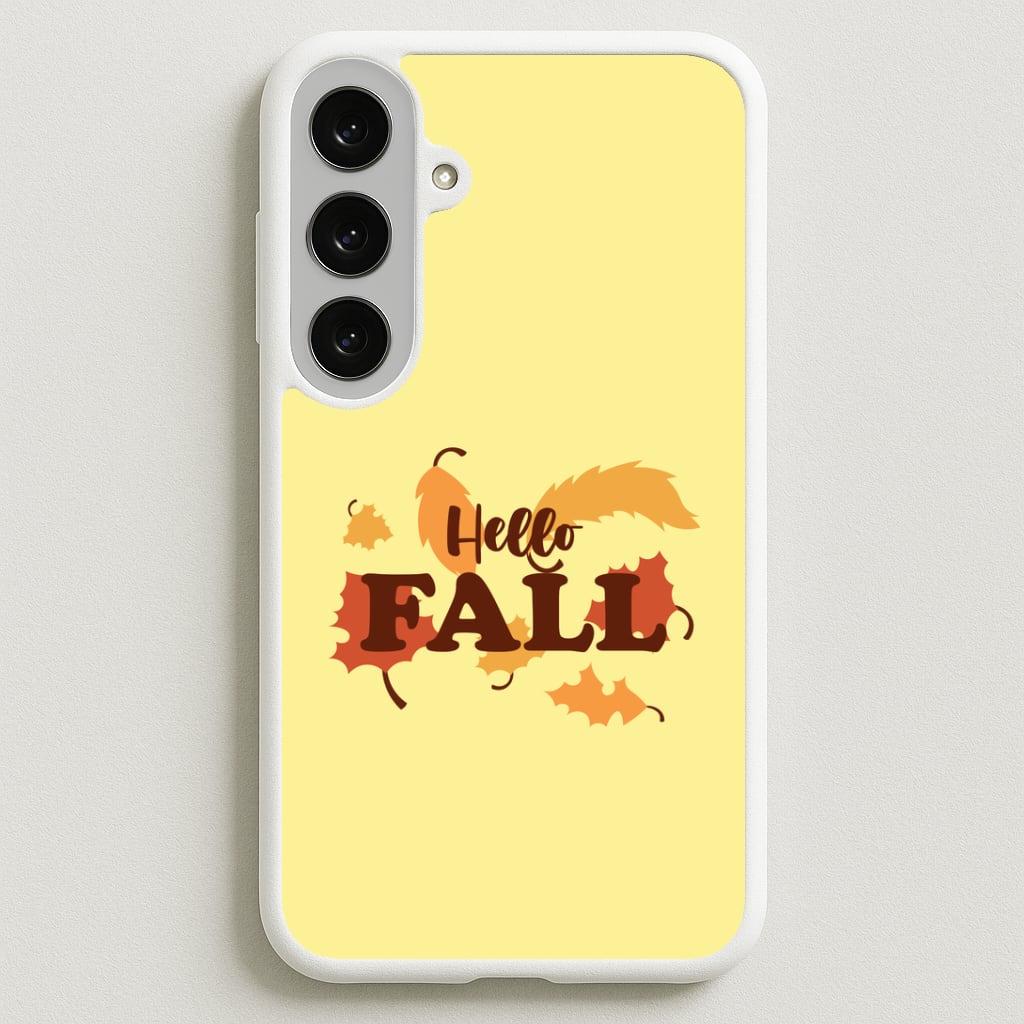 Hello Fall Phone Case for Galaxy S25FE