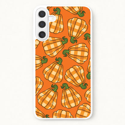 Tartan Pumpkins Pattern Phone Case for Galaxy A17