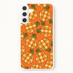 Tartan Pumpkins Pattern Phone Case for Galaxy A57