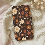 Espresso Folk Blooms Wallet Phone Case 5