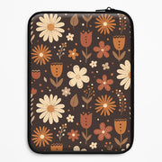 Espresso Folk Blooms Laptop Sleeve 1