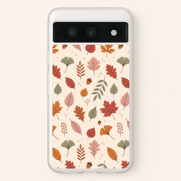 Autumn Leaf Scatter Phone Case - Google Pixel 8a / Standard