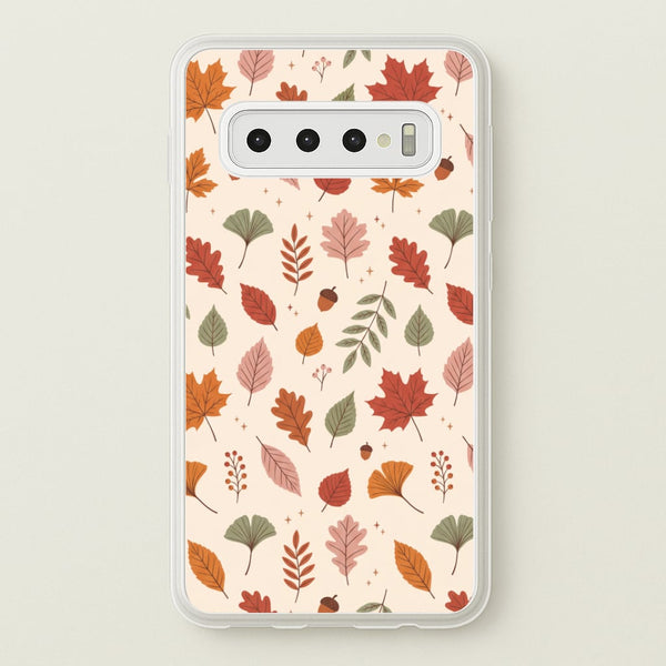 Autumn Leaf Scatter Phone Case - Galaxy S10 / Standard