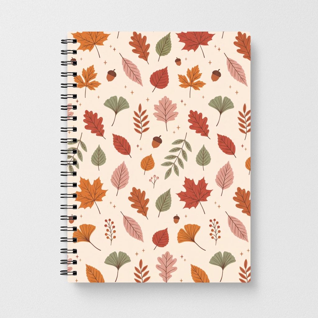 Autumn Leaf Scatter Notebook