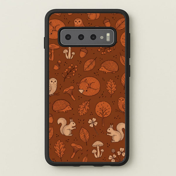 Woodland Folk Toss Phone Case - Galaxy S10 Plus / Standard
