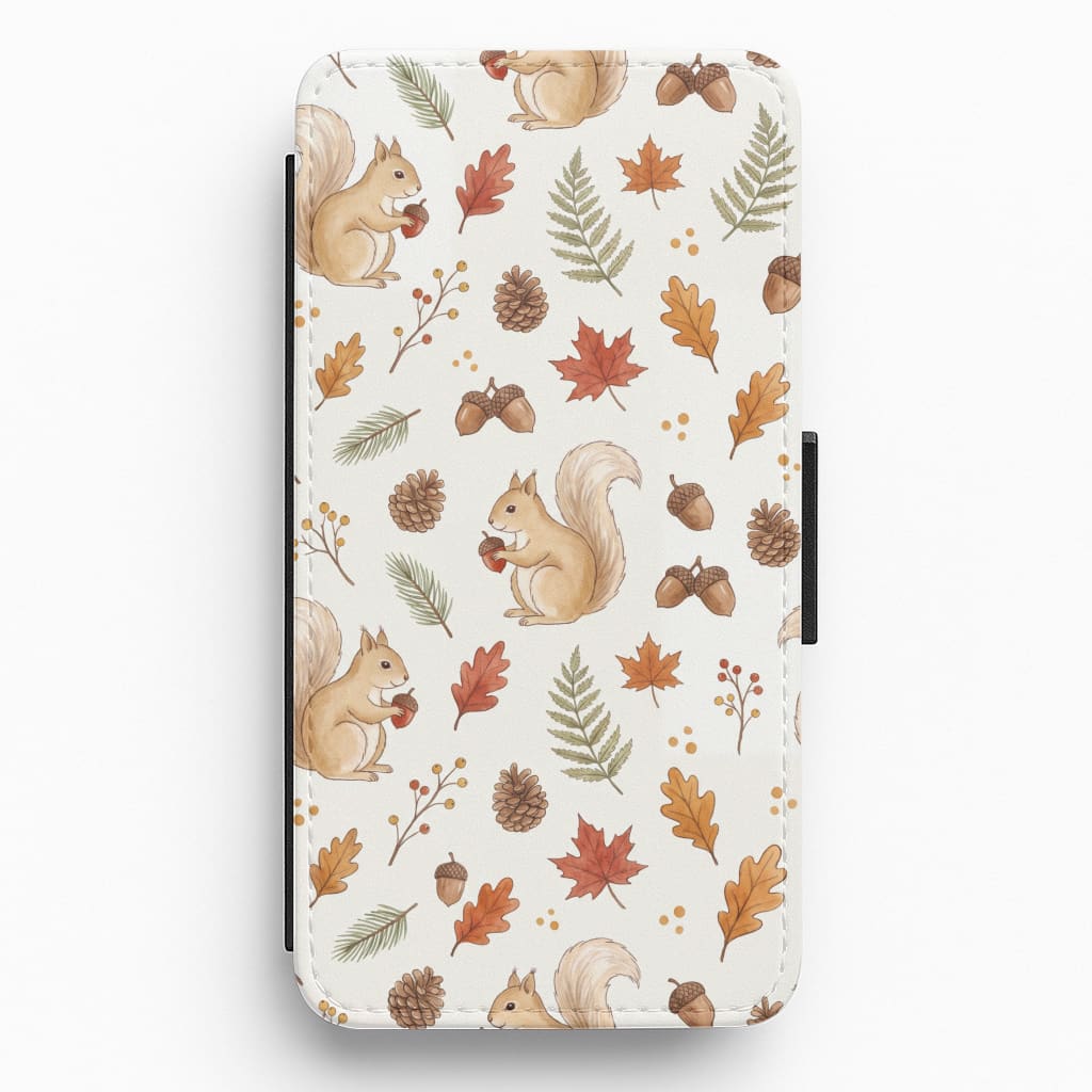 Woodland Squirrel Wallet Phone Case
