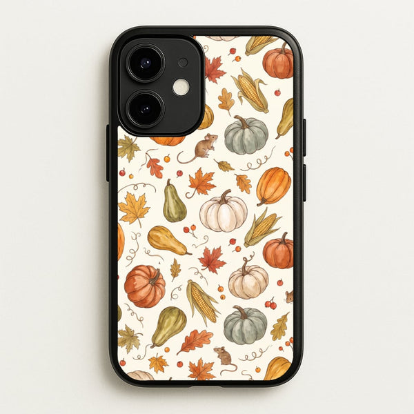 Watercolour Pumpkin Harvest Phone Case - iPhone 12 / 12 Pro / Standard