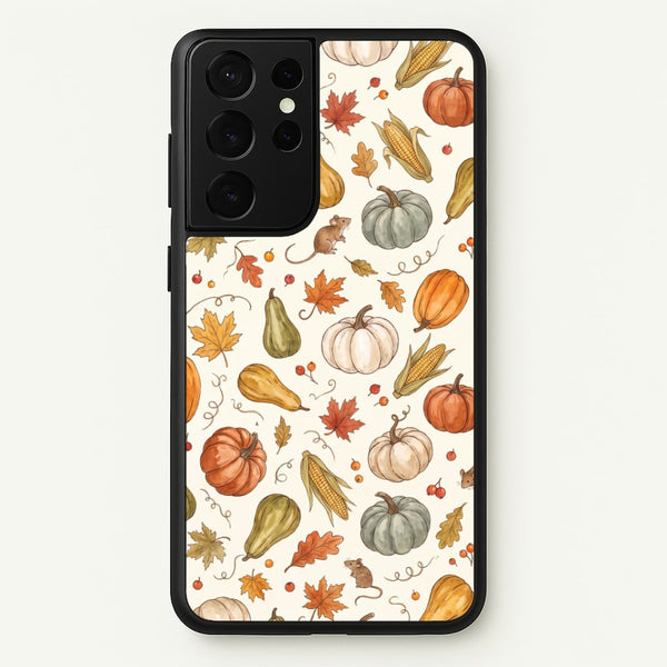 Watercolour Pumpkin Harvest Phone Case - Galaxy S21 Ultra / Standard