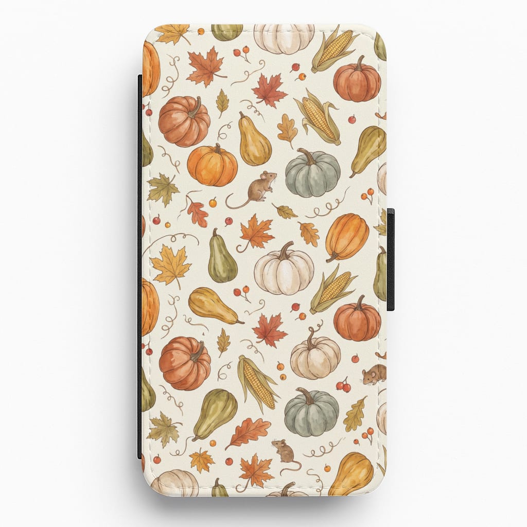 Watercolour Pumpkin Harvest Wallet Phone Case