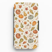 Watercolour Pumpkin Harvest Wallet Phone Case 1