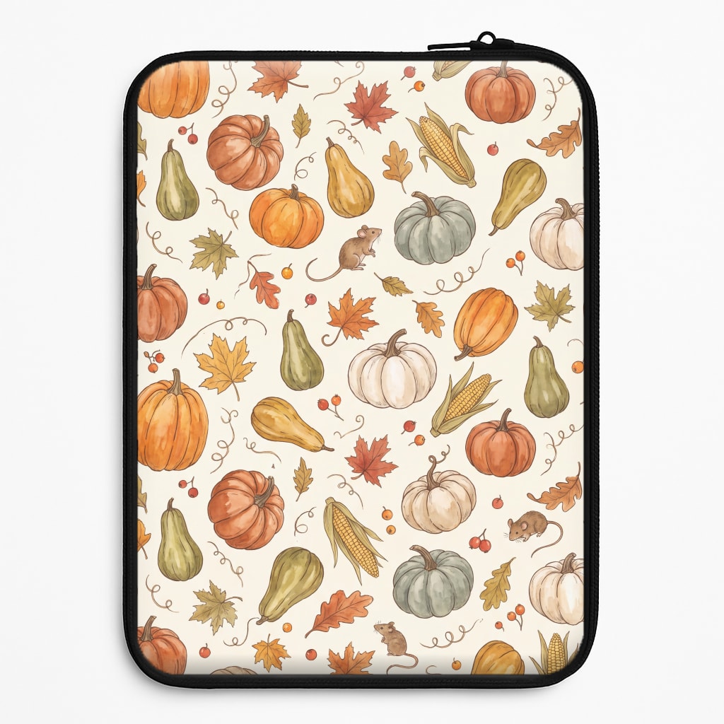 Watercolour Pumpkin Harvest Laptop Sleeve