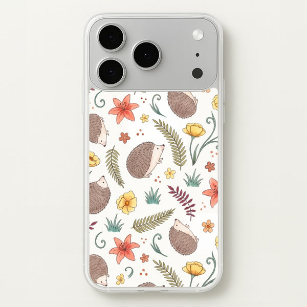 Hedgehog Meadow Phone Case - iPhone 17 Pro Max / Standard
