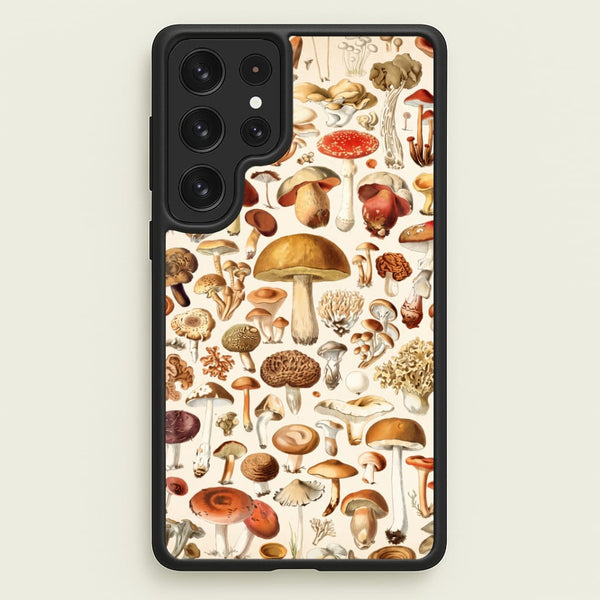 Vintage Fungi Compendium Phone Case - Galaxy S23 Ultra / Standard