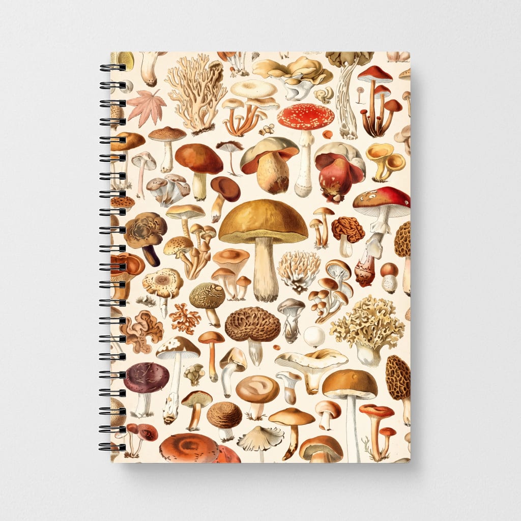 Vintage Fungi Compendium Notebook