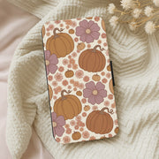 Autumn Bloom Pumpkins Flip / Wallet Phone Case 5