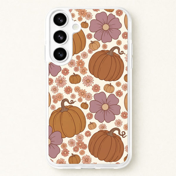Autumn Bloom Pumpkins Phone Case - Galaxy S26 / Standard
