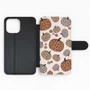 Leopard Pumpkin Patch Flip / Wallet Phone Case 2