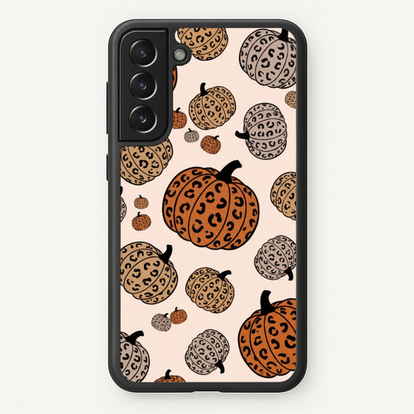 Leopard Pumpkin Patch Phone Case - Galaxy S22 Plus / Standard