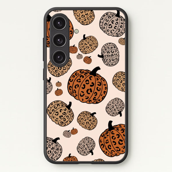 Leopard Pumpkin Patch Phone Case - Galaxy S24 Plus / Standard