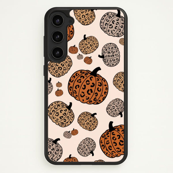 Leopard Pumpkin Patch Phone Case - Galaxy S23 Plus / Standard