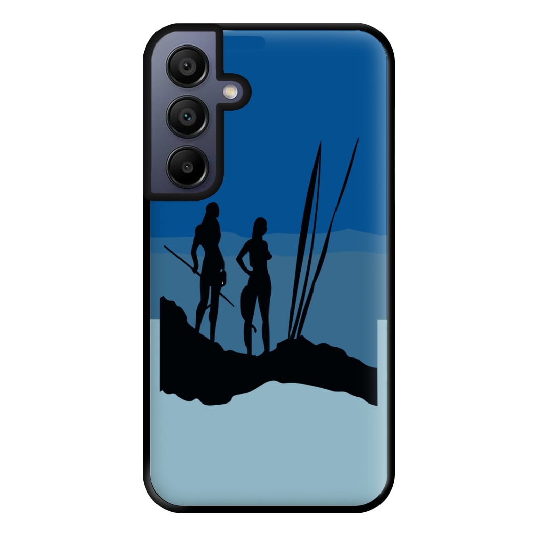 Alien World Outline Phone Case for Galaxy A15