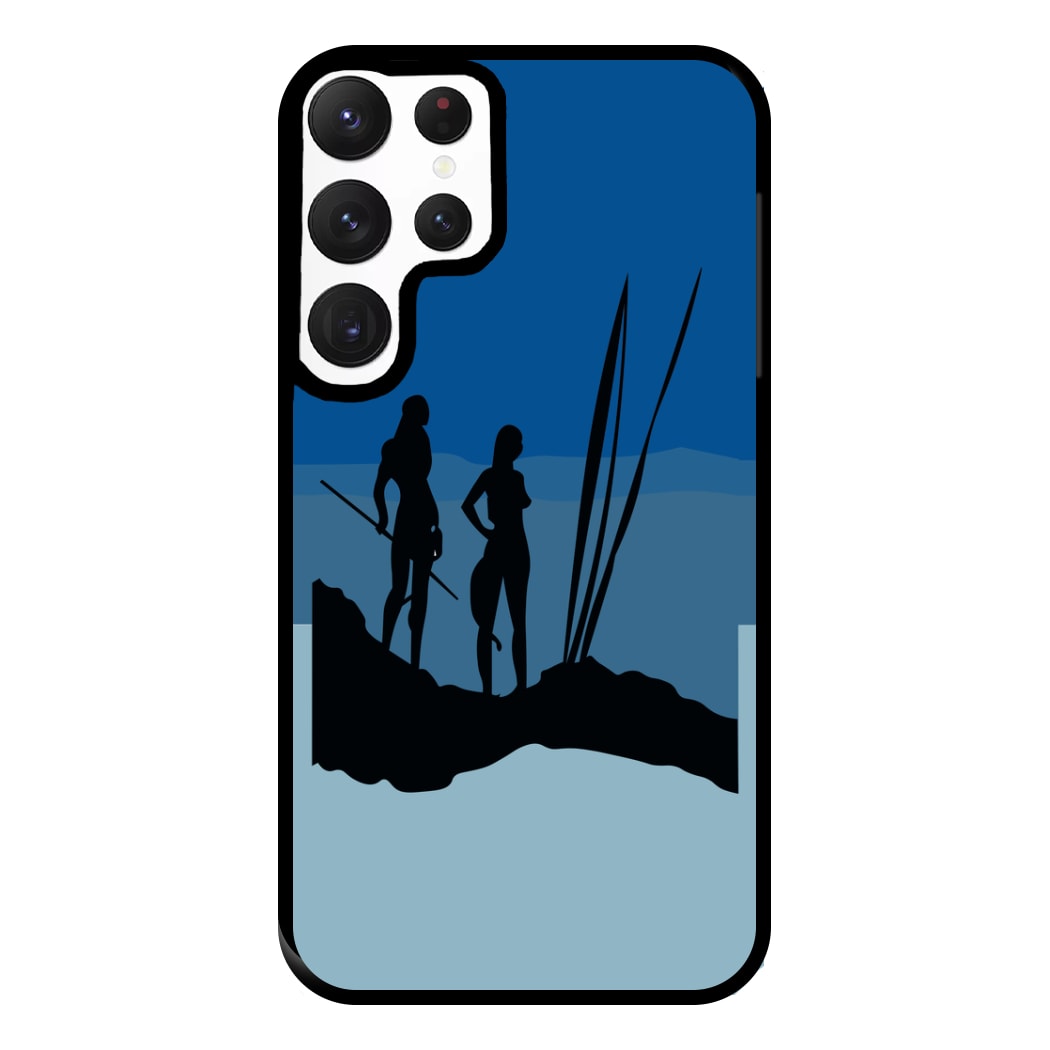 Alien World Outline Phone Case for Galaxy S22 Ultra