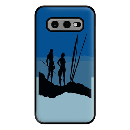 Alien World Outline Phone Case for Galaxy S10e