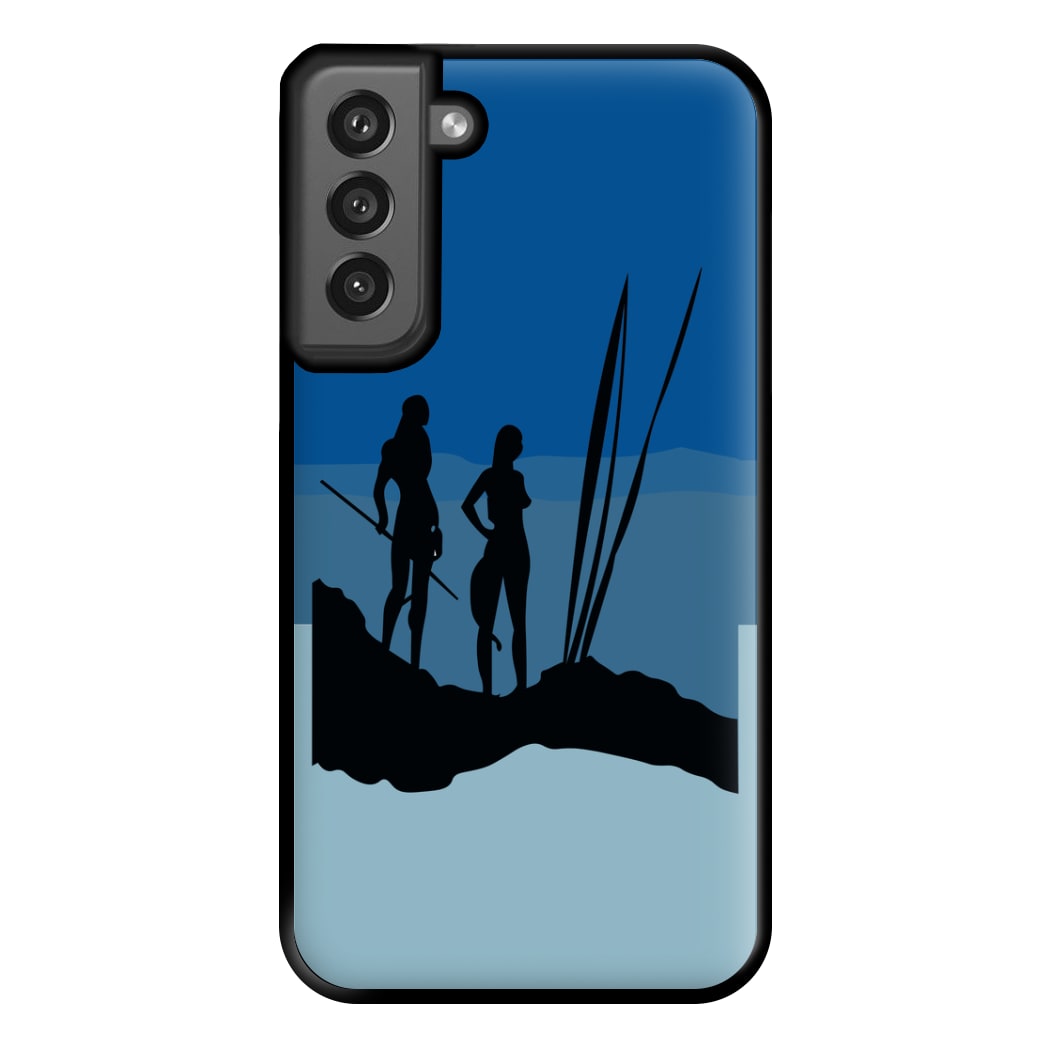 Alien World Outline Phone Case for Galaxy S21FE