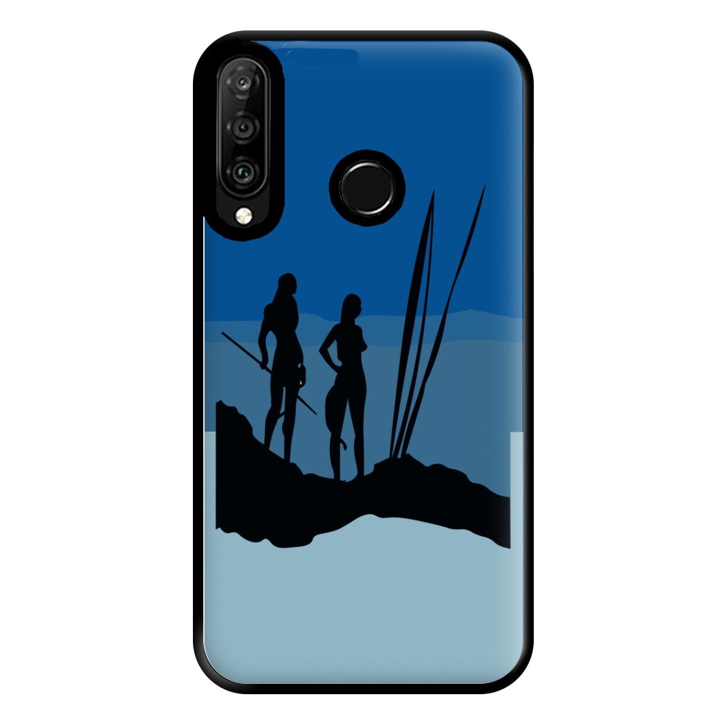 Alien World Outline Phone Case for Huawei P30 Lite