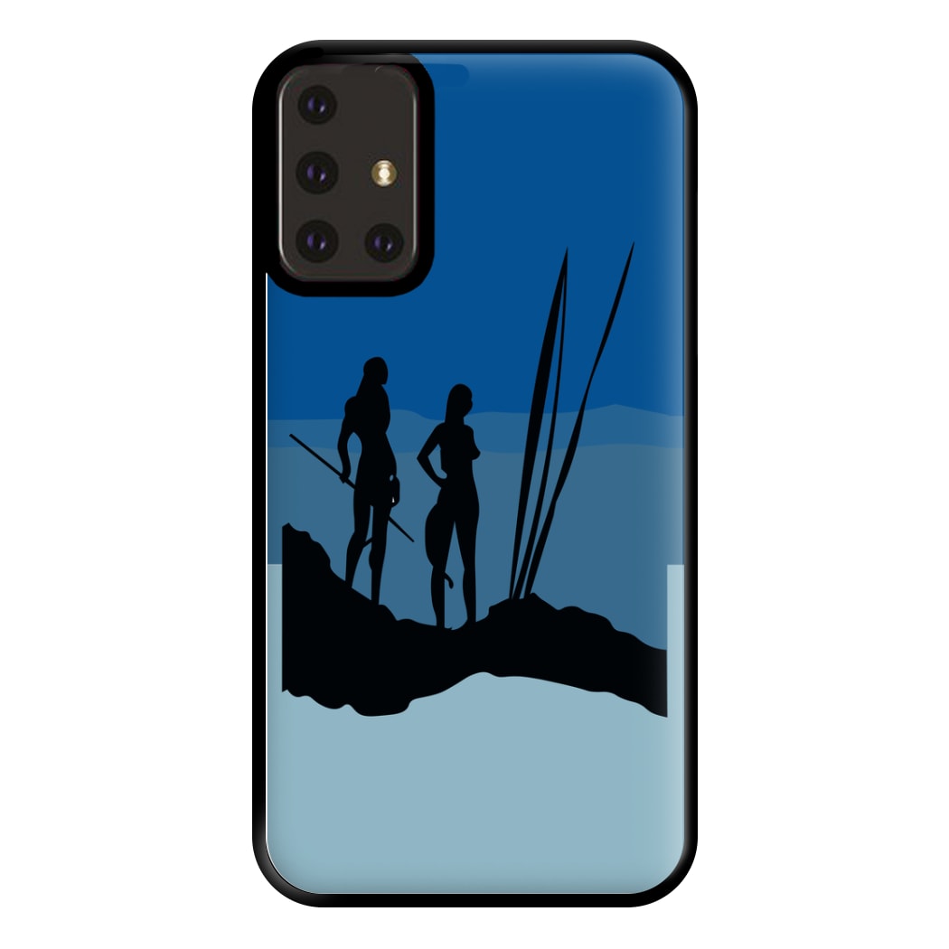 Alien World Outline Phone Case for Galaxy A71