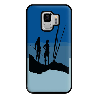 Alien World Outline Phone Case for Galaxy S9 Plus