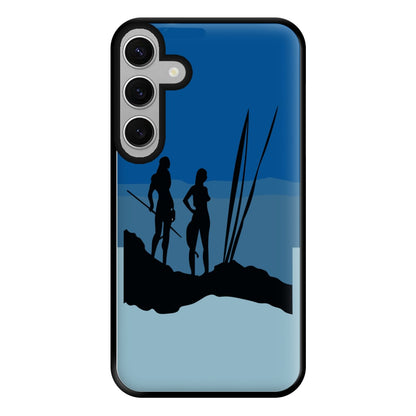 Alien World Outline Phone Case for Galaxy S24FE