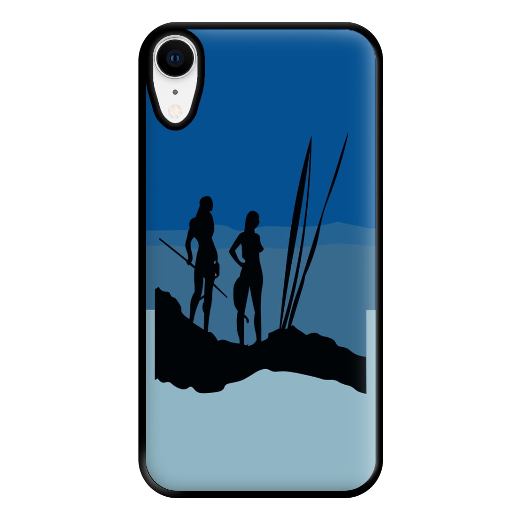 Alien World Outline Phone Case for iPhone XR