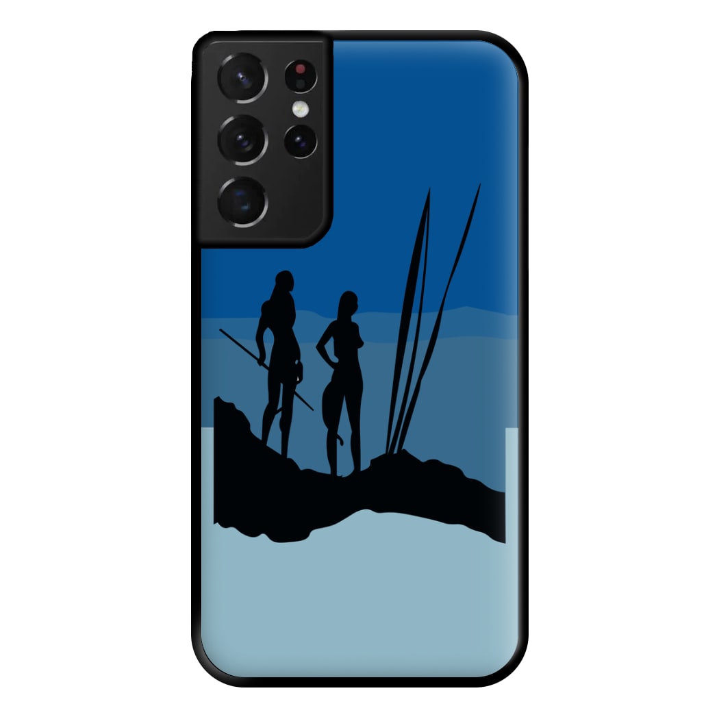 Alien World Outline Phone Case for Galaxy S21 Ultra