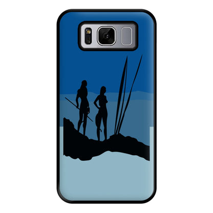 Alien World Outline Phone Case for Galaxy S8 Plus