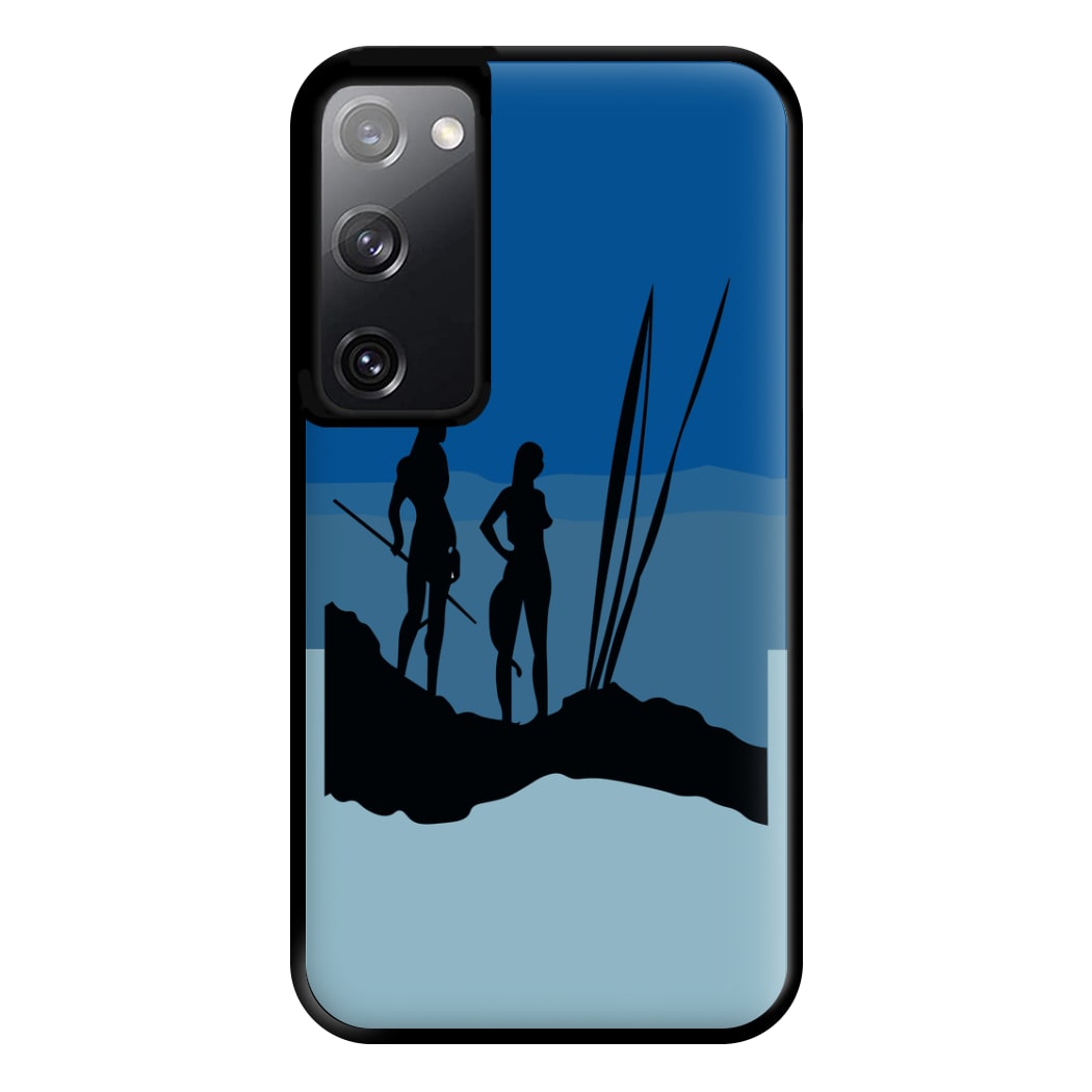 Alien World Outline Phone Case for Galaxy S20